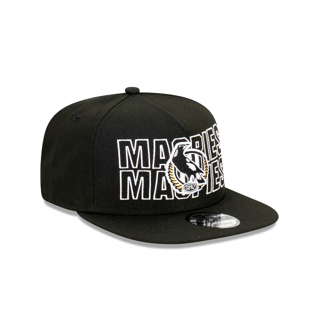 Collingwood Magpies Hat - AFL Neon Lights Black 9Fifty A-Frame Snapback Cap - New Era